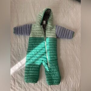 Columbia Infant Snowsuit in Mint and Lavender